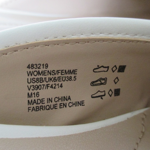 Lands' End Ivory Shimmer Buckle Mule Shoes 8 - Picture 3 of 8